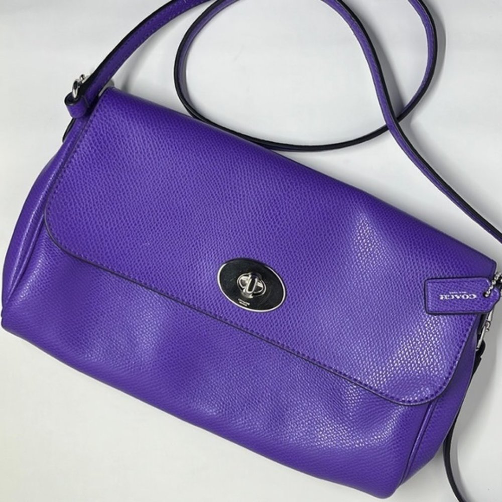 Coach Medium Ruby Purple Iris Crossbody